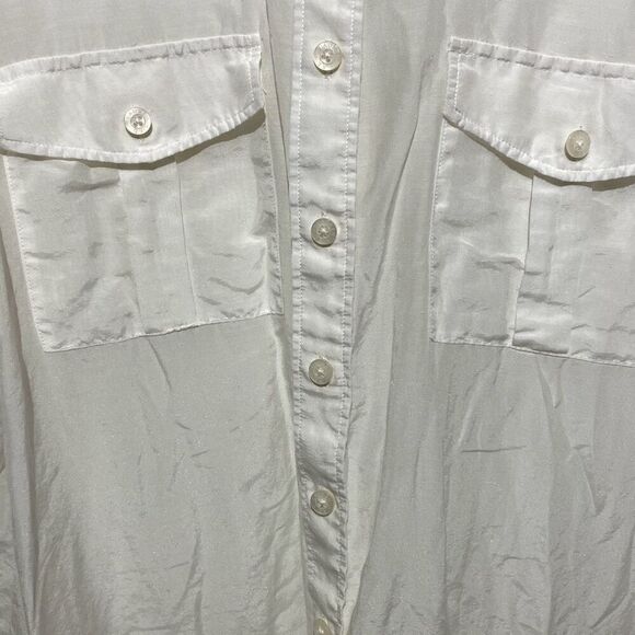 Lauren Ralph Lauren Men's White Collared Long Sleeve Button Up Shirt Size XL - Picture 4 of 9